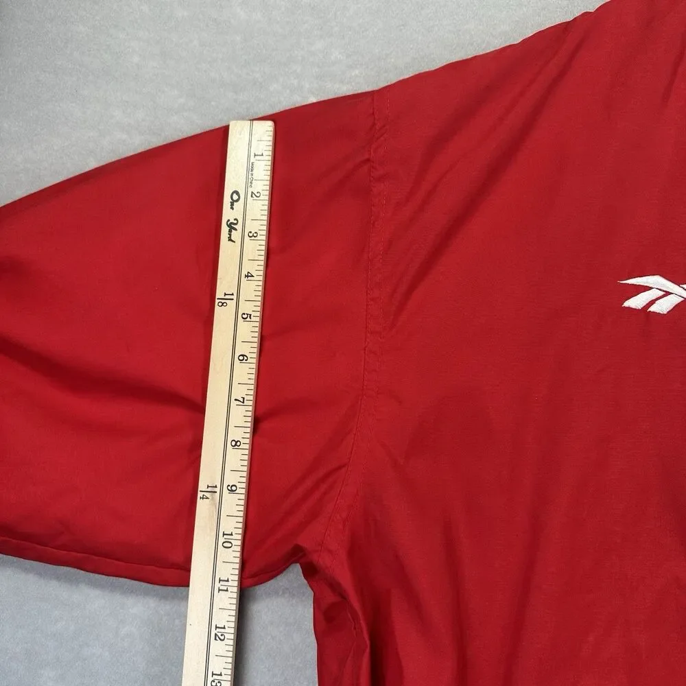 Reebok Men’s Large Vintage Pullover Windbreaker Double Sided‎ Security Jacket